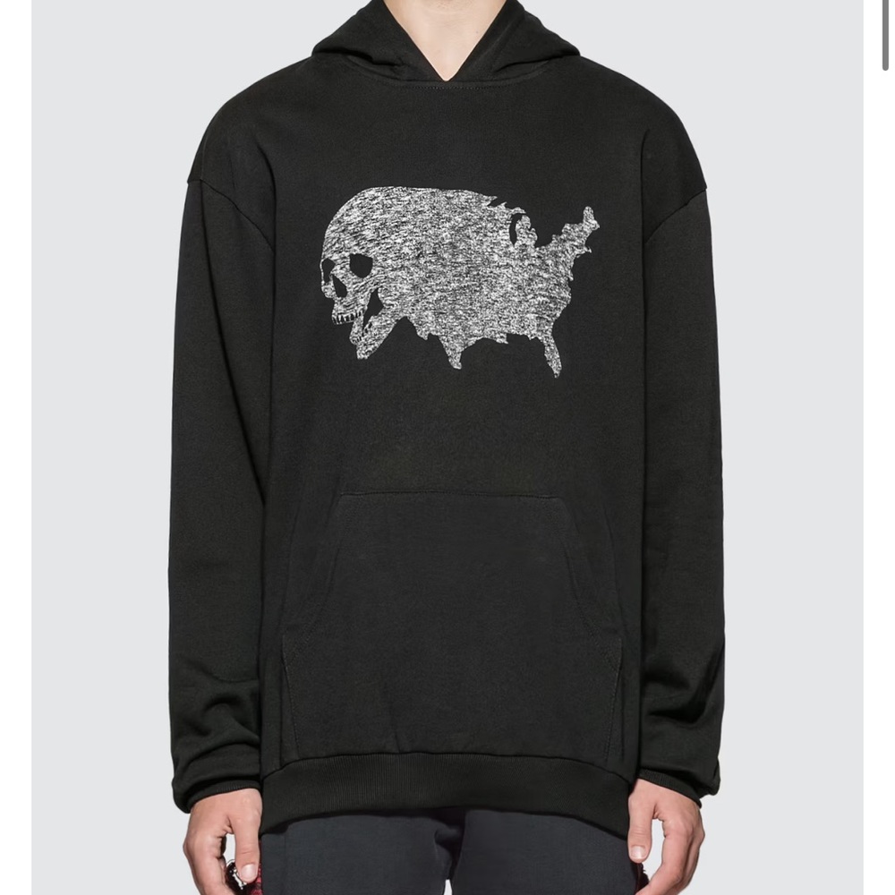 NWOT Alchemist USA Skull Tweed Hoodie